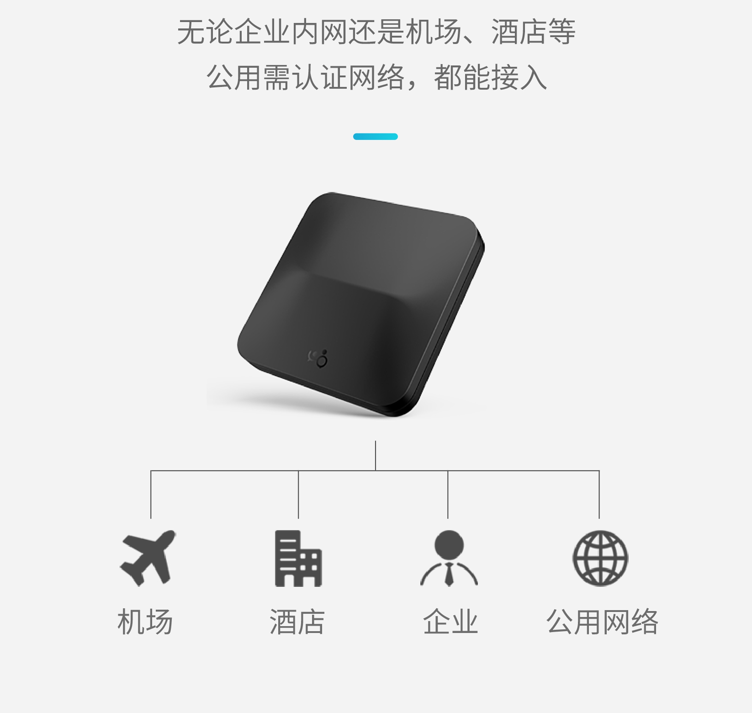 各种网络都可接入,包括企业级网络